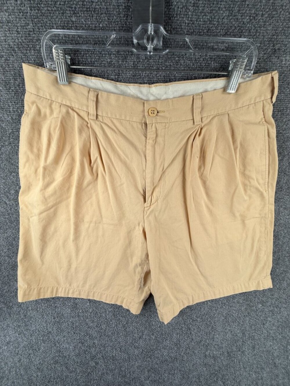 Brooks Brothers Size 36 Chino Shorts Adult Men Cotton Yellow Zip Fly 346 Pockets